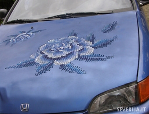 Severija Incirauskaite-Kriauneviciene Cross Stitches On Metal Severija Inčirauskaitė - Kriaunevičienė - Way Of Roses - Cross Stitch On Metal