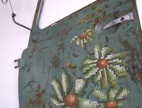 Severija Incirauskaite-Kriauneviciene Cross Stitches On Metal Severija Inčirauskaitė - Kriaunevičienė - Way Of Roses - Cross Stitch On Metal