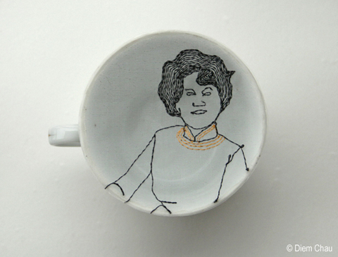 Diem Chau's Embroidered Porcelain Diem Chau's Embroidered Porcelain