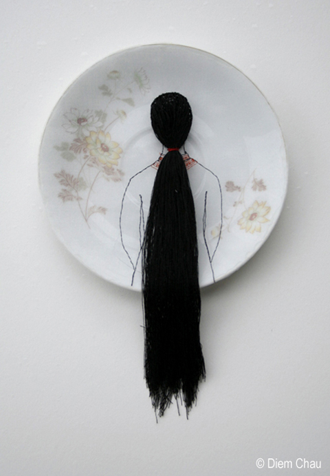 Diem Chau's Embroidered Porcelain Diem Chau's Embroidered Porcelain