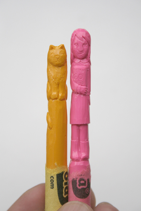 Diem Chau's Crayon Sculptures Diem Chau's crayon sculptures