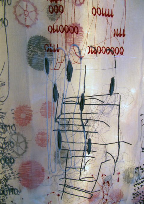 Karen Rogers Six Degrees - Detail 4 Karen Rogers - Stitch Degrees Of Separation
