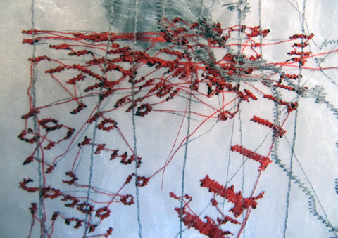 Karen Rogers Six Degrees - Detail 8 Karen Rogers - Stitch Degrees Of Separation