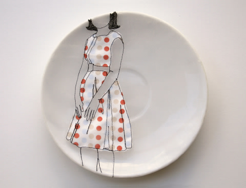 Push: Stitchery - The Best Textile Art Book! Diem Chau - Embroidered Porcelain
