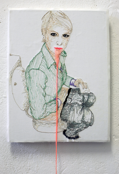 Nike Schroeder's Self Portrait - Machine Embroidery