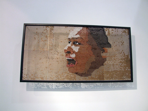 Ami Grinsted - Sorrow - Hand Embroidery On Wood Ami Grinsted - Sorrow - hand embroidery on wood