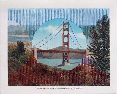 The Cutting (&Amp; Stitching) Edge - Shaun Kardinal Shaun Kardinal - Near Oregon City - embroidered postcard