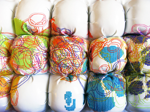 Jillian Hurst - Cross Stitch On Vinyl Upholstery Jillian Hurst - cross stitch on vinyl upholstery