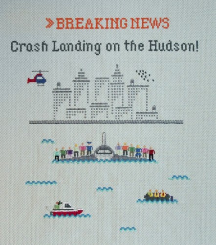 Emily Roose - Crash Landing On The Hudson Cross Stitch Emily Roose - Crash Landing on the Hudson cross stitch