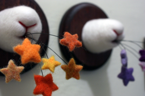 Zoe Williams - Color Spew Stars Needle Felted Art Zoe Williams - Color Spew Stars needle felted art