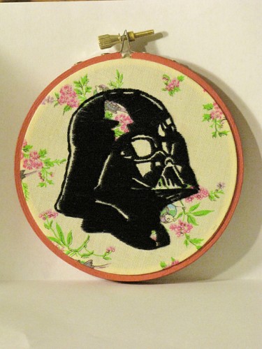 Gigglymama's Darth Vader Star Wars Hand Embroidery GigglyMama's Darth Vader Star Wars Hand Embroidery