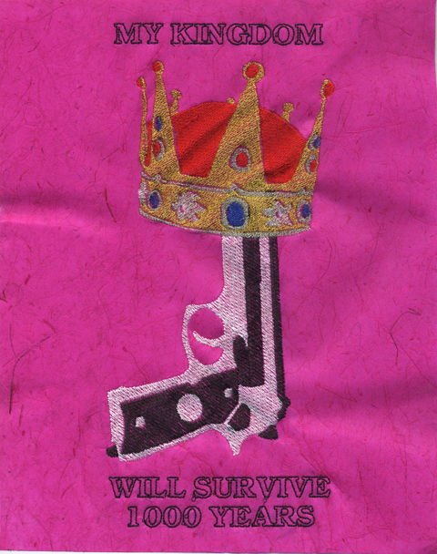 Ries Niemi'S Digitized Art | Machine Embroidery Ries Niemi - My Kingdom Will Survive 1000 Years - Machine Embroidery