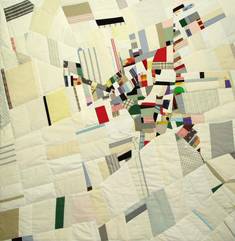 Ian Hundley | Art Quilts Ian Hundley Quilt - Oberg White