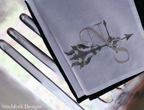 Stitchfork'S Expressive Monograms | Machine Embroidery