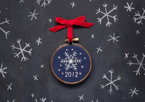 Stitched Snowflake Ornament By Miniaturerhino Stitched Snowflake Ornament by miniaturerhino