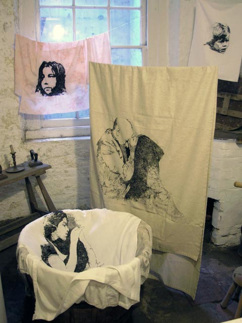 Magali Rizzo - Haunted Wash House - Embroidery Installation Magali Rizzo - Haunted Wash House - embroidery installation