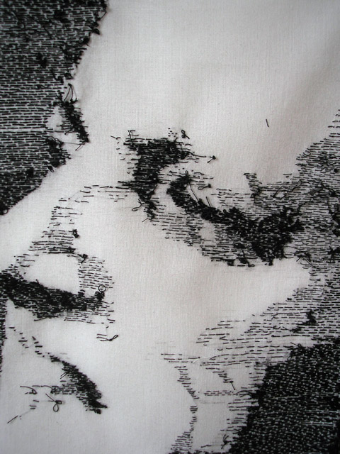Magali Rizzo - Mothers Of Naples - Hand Embroidery Detail Magali Rizzo - Mothers of Naples - hand embroidery detail