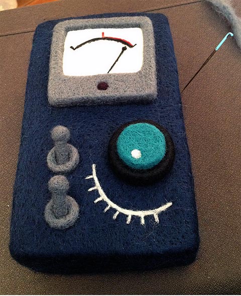 So Long, Felt Well... Moxie - Control - needle felted art