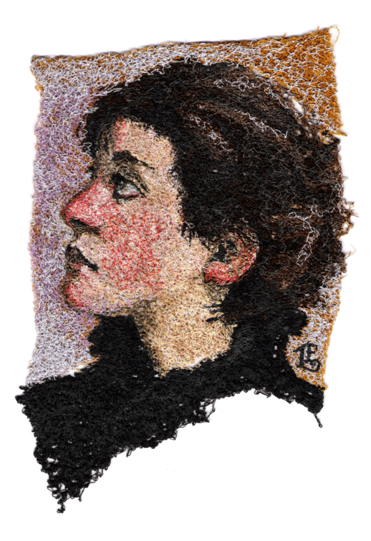 Lauren Evatt Finley - Woman in Black - Free Machine Embroidery