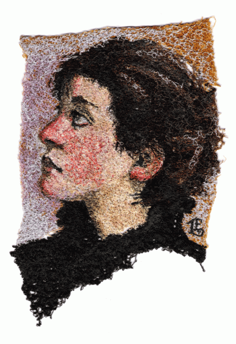 Lauren Evatt Finley | Machine Embroidery Lauren Evatt Finley - Woman in Black