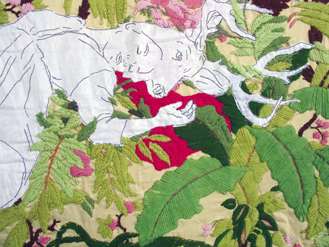Ana Teresa Barboza Honours The Power Of Nature With Her Installations Ana Teresa Barboza - Untitled - hand embroidery on fabric