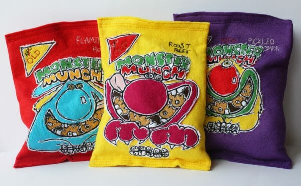 All About Fast Food | Soft Sculpture Holly Levell - Monster Munch - Soft Sculpture