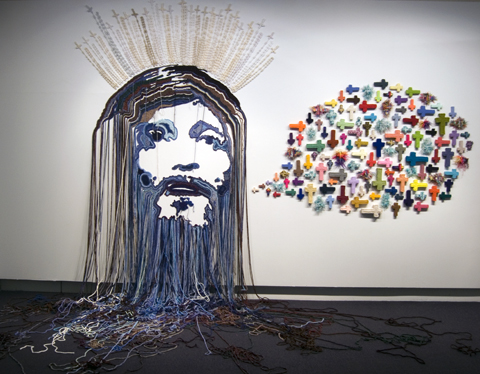 Megan Hansen-Knarhoi - Gods Among Us Megan Hansen-Knarhoi - Jesus Spells The Suter - Courtesy of The Suter Te Aratoi o Whakatu