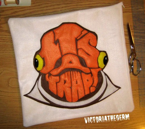 Victoria The Germ's Typographic Admiral Ackbar Star Wars Cushion Victoria The Germ's Typographic Admiral Ackbar Star Wars Cushion