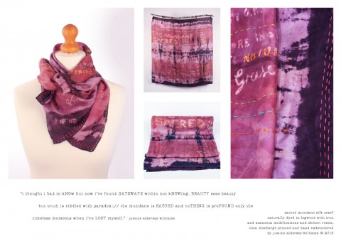 Justine Aldersey-Williams - Surface Tensioner Justine Aldersey-Williams - Sacred Mundane Silk Scarf