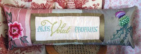 The Cutting (&Amp; Stitching) Edge - Tara Badcock Tara Badcock - 'Alis Volat Propriis' (She flies with her own wings), (2012), Hand Embroidered silk