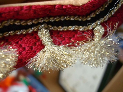 Altered Threads Fray thread ends to create tassels.