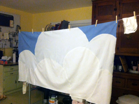 Molly Evans | Art Quilts 02-20-13 Finished clouds 1