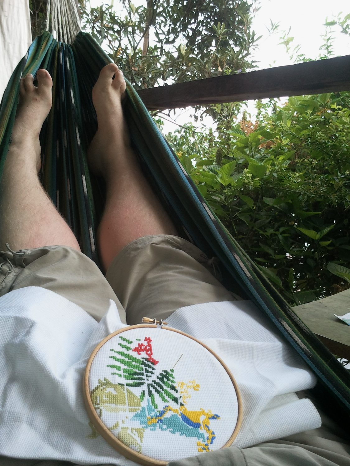 Mrxstitch Stitching In A Hammock In Guatemala MrXStitch Stitching In A Hammock In Guatemala