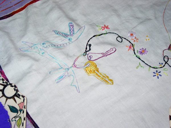 Ilona Anderson Tells Tales Of South Africa | Hand Embroidery Ilona Anderson - A South African Tea Party (detail)