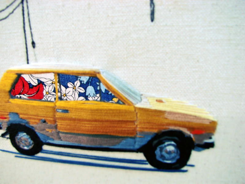 Stephanie Clark - Car - Hand Embroidery