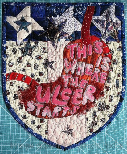 Appliqué Is Awesome - The Essential Guide | Textile Art Allison Hicks - Americana - Applique Art Quilt (2013)