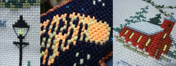 Using Threads For Special Effects Use glow-in-the-dark threads to replicate motifs that naturally glow or light up in real life.