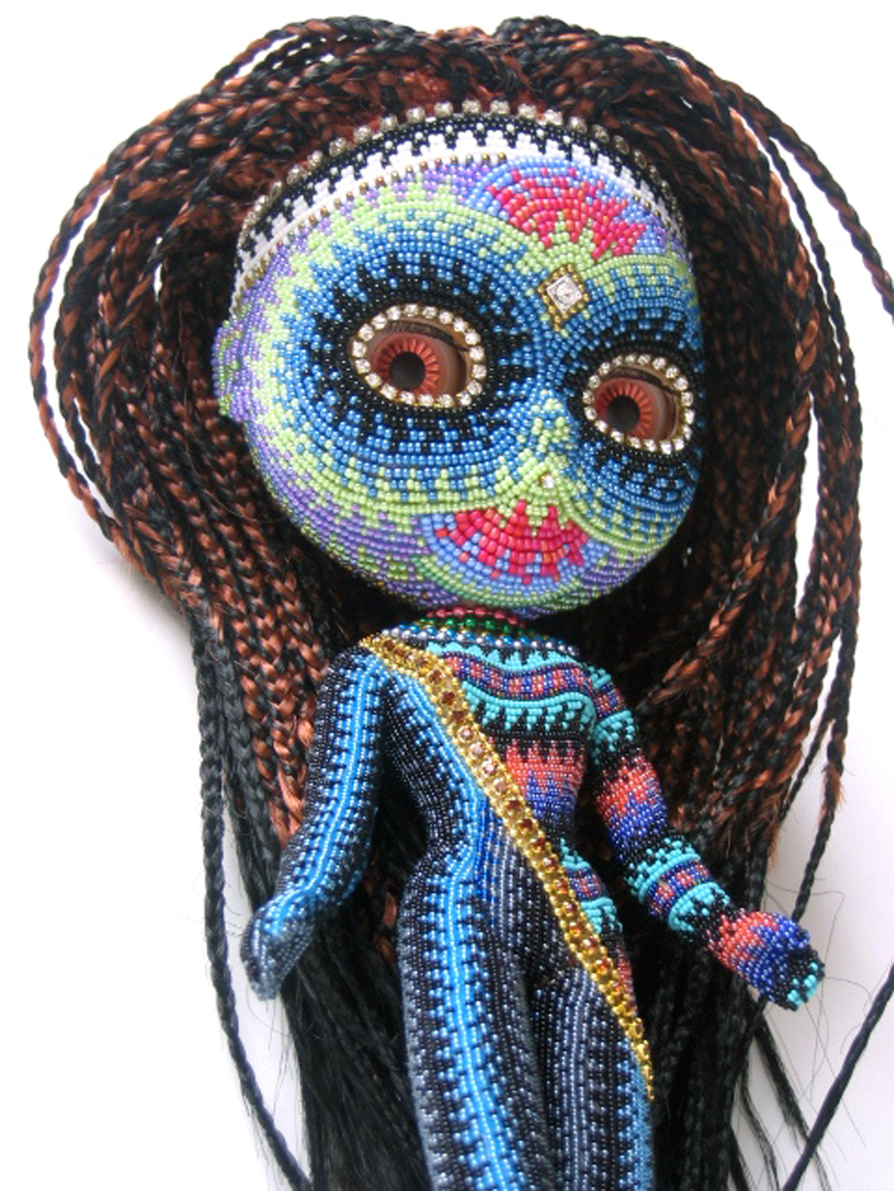 Jan Huling - Blythe (Detail) - Beadwork Jan Huling - Blythe (detail) - beadwork