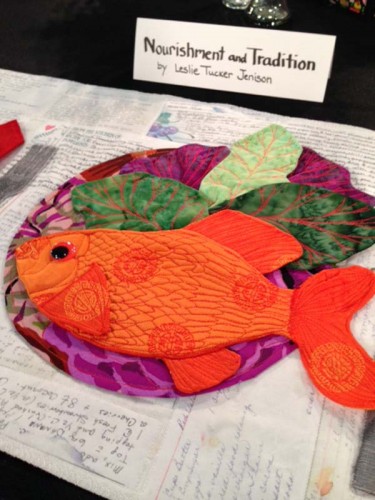 Stitches Unlimited: The Amazing Embroidery Of International Quilt Market Fabric fish