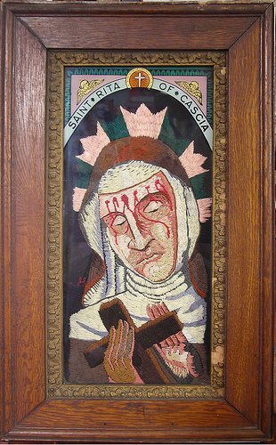 William Schaff | Hand Embroidery William Schaff - St. Rita of Cascia. Hand embroidery. 2009