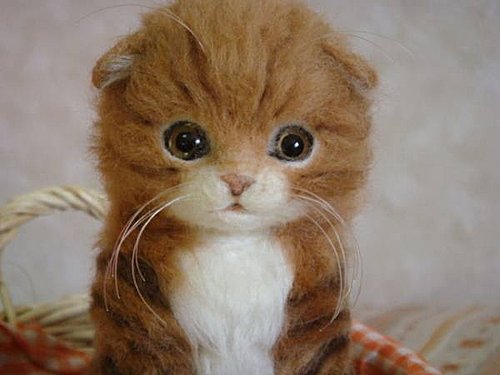 felt cat by sachie2355