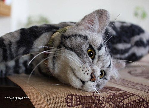 felt cat by ***yayaya***