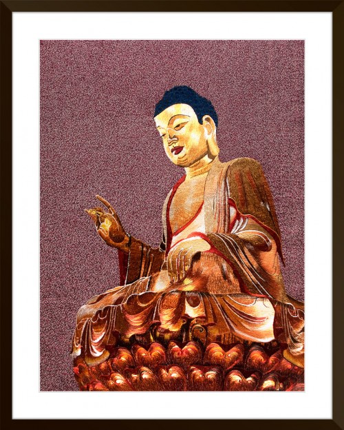 Using Digitizing To Recreate Traditional Silk Embroidery Buddha