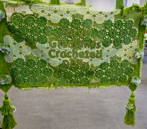 Emma Blackburn - Dead Fabrics Emma Blackburn - Save Grandmas Crocheted Doily