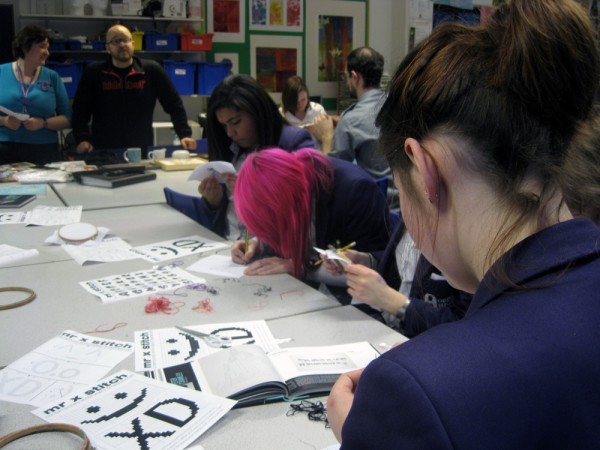 Workshops & Presentations Mr X Stitch Workshop at Oriel High School 170113