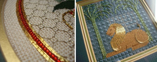 Having Fun With A New Stitch Traditional embroidery over the years has always featured couching techniques.