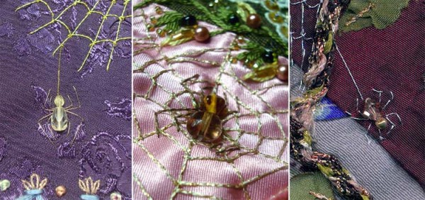 7 Fun Ways To Stitch Bugs Spider bodies made beautiful with beads.