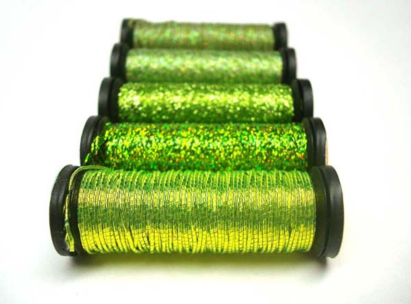 Bring On The Light Chartreuse Kreinik metallic threads