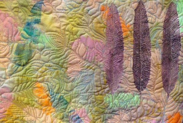Bring On The Light The stitches give the body, but the metallic threads give the light.