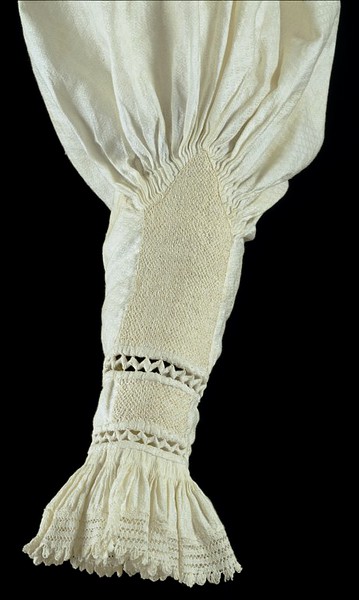 What Is Smocking | Textile Art © V&A smocked blouse sleeve